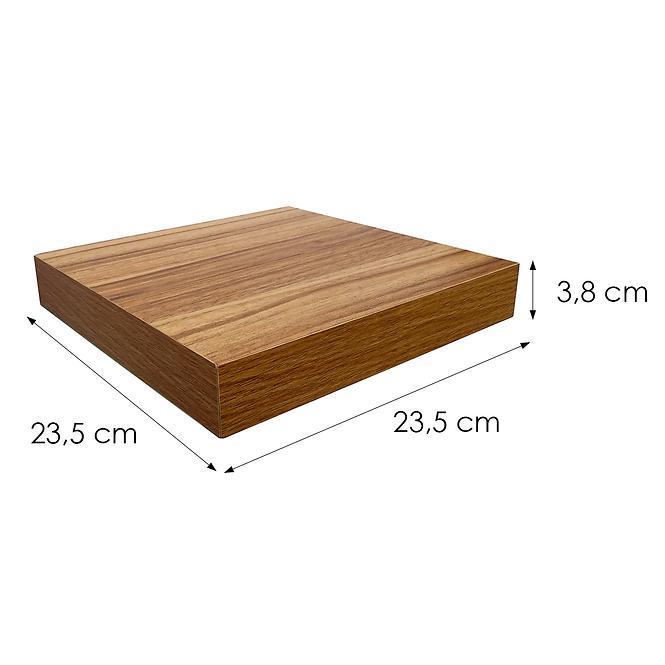 Függő polc 23.5 cm PD08201 sötét tölgy