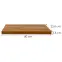 Függő polc 80 cm PD08203 sötét tölgy,2