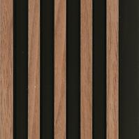 Lamella falburkolat MODERN LINE SLIM Walnut Black 12x122x2650mm