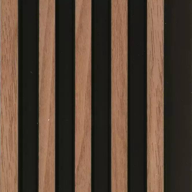 Lamella falburkolat MODERN LINE SLIM Walnut Black 12x122x2650mm