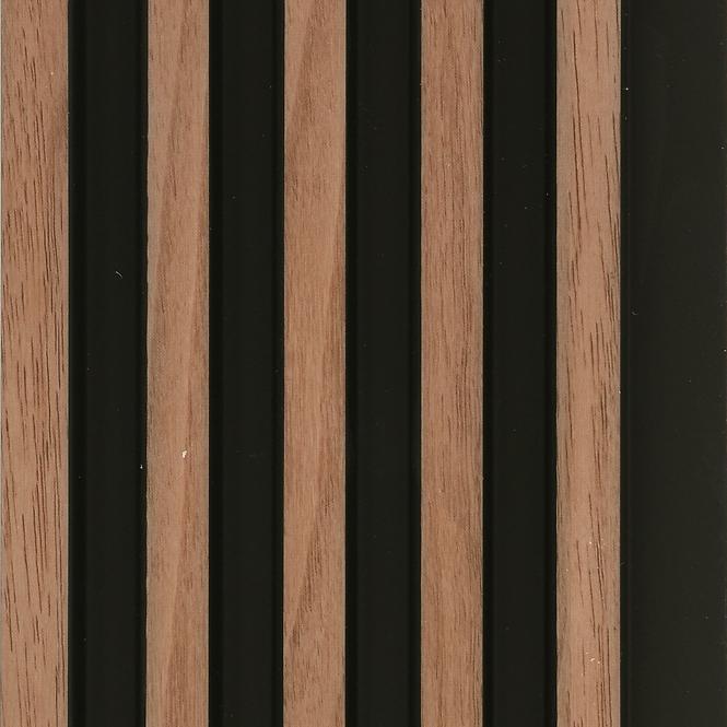 Lamella falburkolat MODERN LINE SLIM Walnut Black 12x122x2650mm