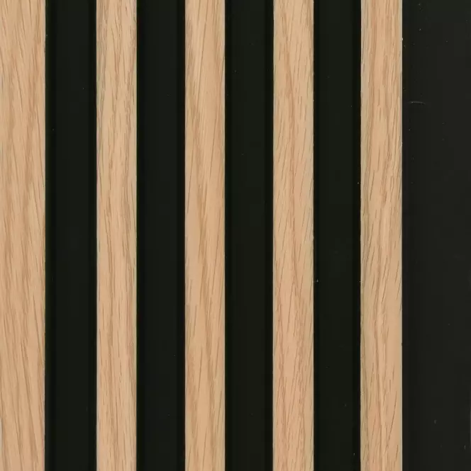 Lamella falburkolat MODERN LINE SLIM Oak Black 12x122x2650mm
