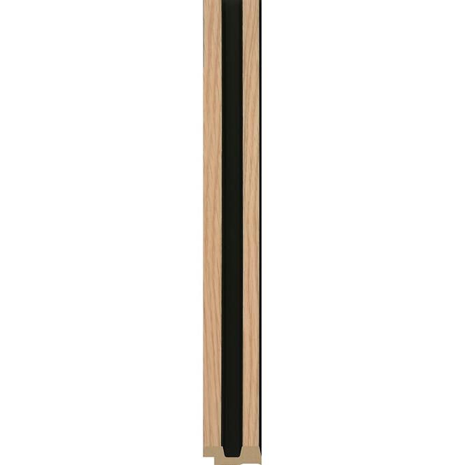 Záró profilok bal MODERN SLIM Oak Black 2.65m