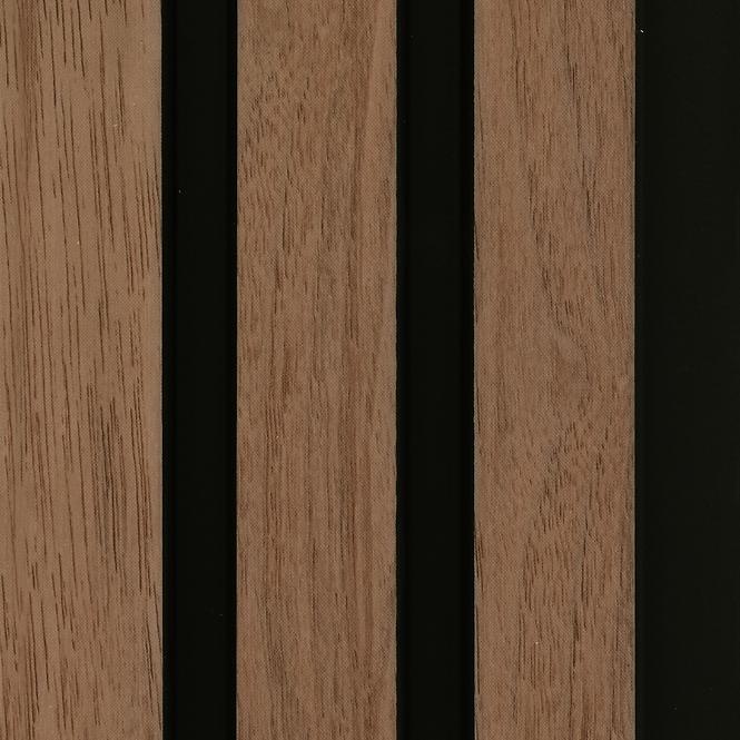 Lamella falburkolat MODERN LINE NORMAL Walnut Black 12x122x2650mm