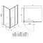 Zuhanykabin téglalap alakú Zen 100x80x195 black,2