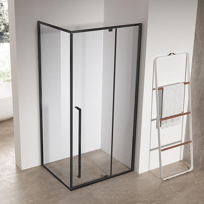Zuhanykabin téglalap alakú Zen 100x80x195 black