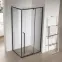 Zuhanykabin téglalap alakú Zen 100x80x195 black,4