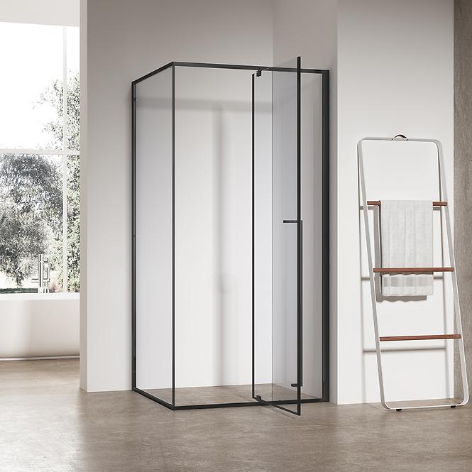 Zuhanykabin téglalap alakú Zen 100x80x195 black