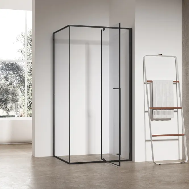 Zuhanykabin téglalap alakú Zen 100x80x195 black,5