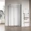 Zuhanykabin téglalap alakú Zen 100x80x195 króm,2