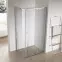 Zuhanykabin téglalap alakú Zen 100x80x195 króm,3