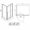 Zuhanykabin téglalap alakú Zen 120x80x195 black,2