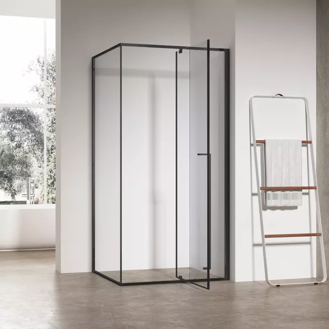 Zuhanykabin téglalap alakú Zen 120x80x195 black,5