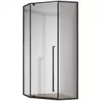 Zuhanykabin ötszögletű Light 80x80x195 black