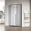 Zuhanykabin ötszögletű Light 80x80x195 black,2