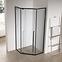 Zuhanykabin ötszögletű Light 80x80x195 black,3