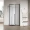 Zuhanykabin ötszögletű Light 90x90x195 black,2