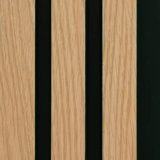 Lamella falburkolat MODERN LINE NORMAL Oak Black 12x122x2650mm