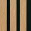 Lamella falburkolat MODERN LINE NORMAL Oak Black 12x122x2650mm