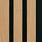 Lamella falburkolat MODERN LINE NORMAL Oak Black 12x122x2650mm