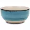 Kerámia tál "Lines faded blue" gabonapelyhekhez, 14 cm