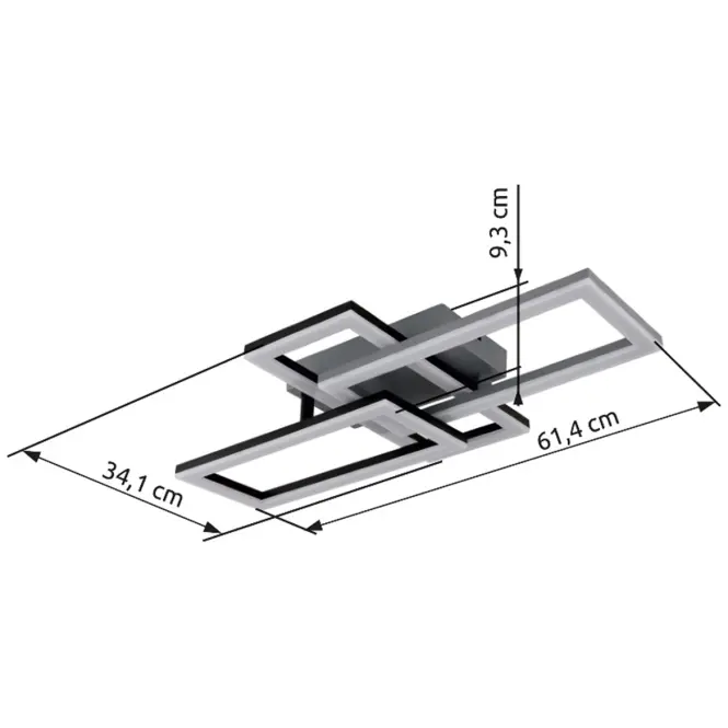 Lámpa 67328-24oc Grey Led 24W Pl3,6