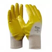 Kesztyű yellow nitril 9