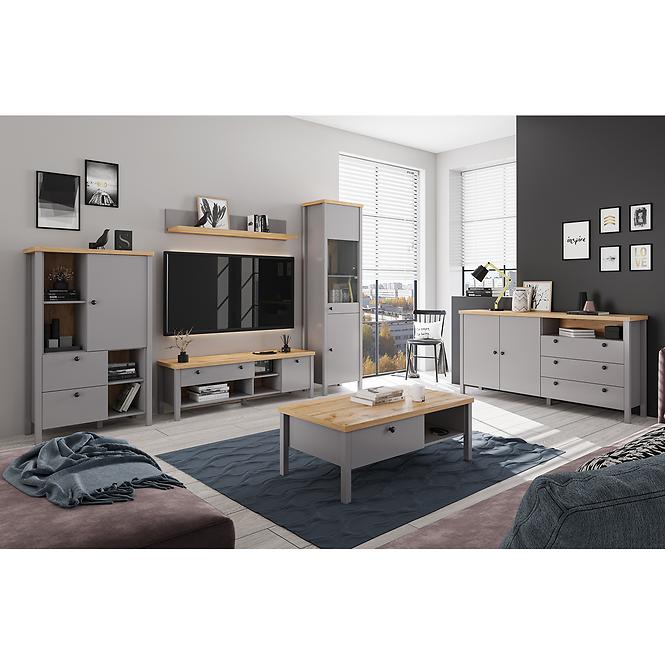 Szekrény 2D1S Melini Gray H