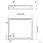 Téglalap alakú zuhanytálca Astrix 80x100x16 fekete struktúra AQM4736CST,2