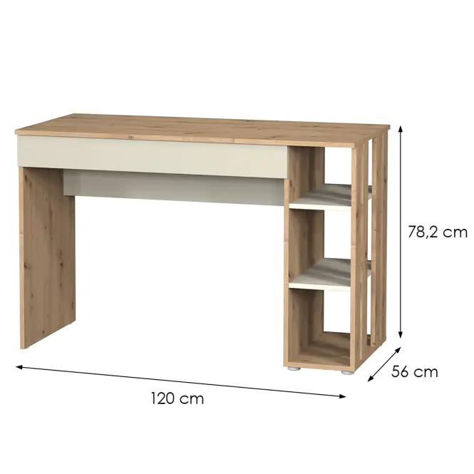 Íróasztal Camari 1S tölgy Artisan/Casmhere,2