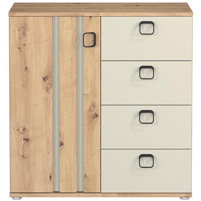 Komód Camari 80 1d4s Tölgy Artisan/Casmhere,4
