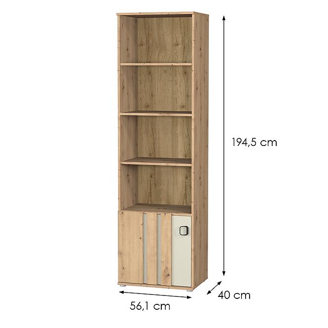 Regál 1d Camari tölgy Artisan/Casmhere