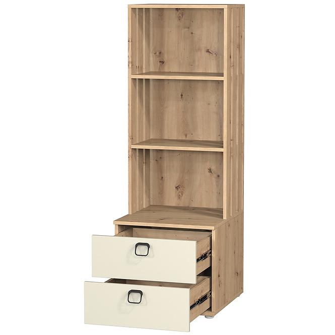 Regál 2s Camari tölgy Artisan/Casmhere,5