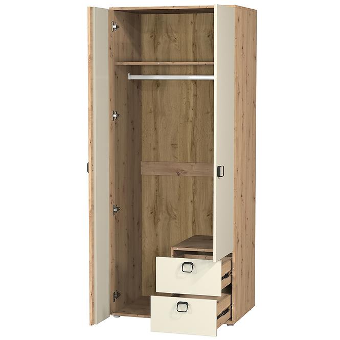 Szekrény 2D2S Camari Dąb Artisan/Casmhere