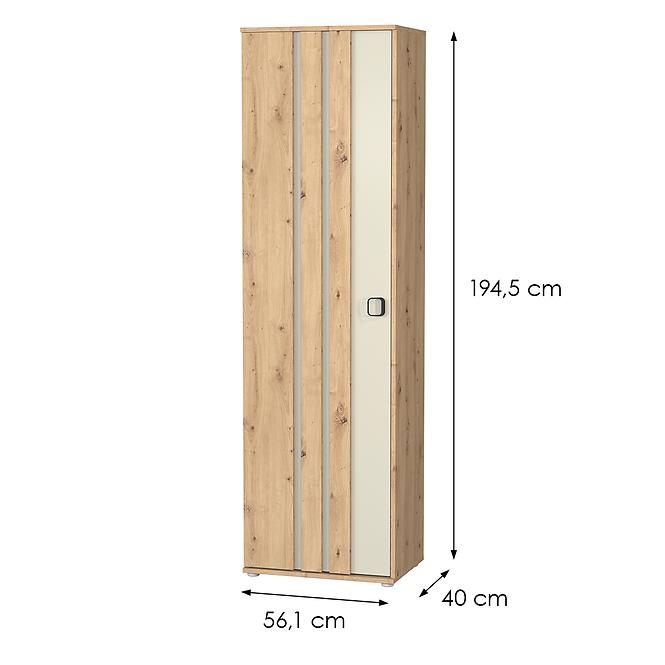Szekrény 1d Camari Dąb Artisan/Casmhere,2