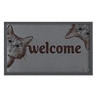 Textil szőnyeg 45x75 cm K-602-250 Welcome cica