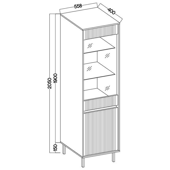 Vitrin Osaka 101 2D tölgy evoke,3