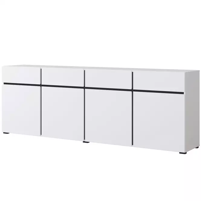 Komód Cross4d4s Fehér/Fekete,3