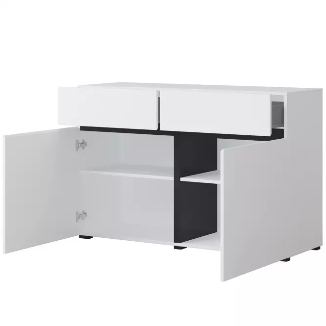 Komód Cross2d2s Fehér/Fekete,3