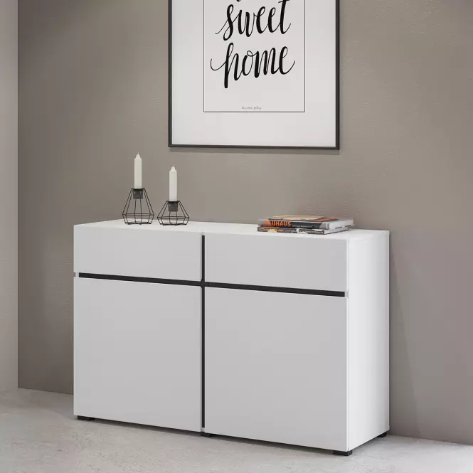 Komód Cross2d2s Fehér/Fekete