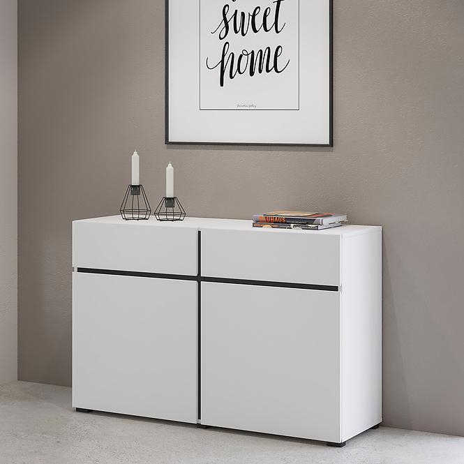 Komód Cross2d2s Fehér/Fekete
