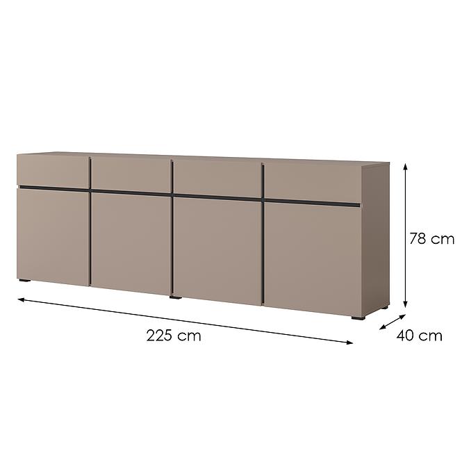 Komód Cross4d4s Congo/Fekete