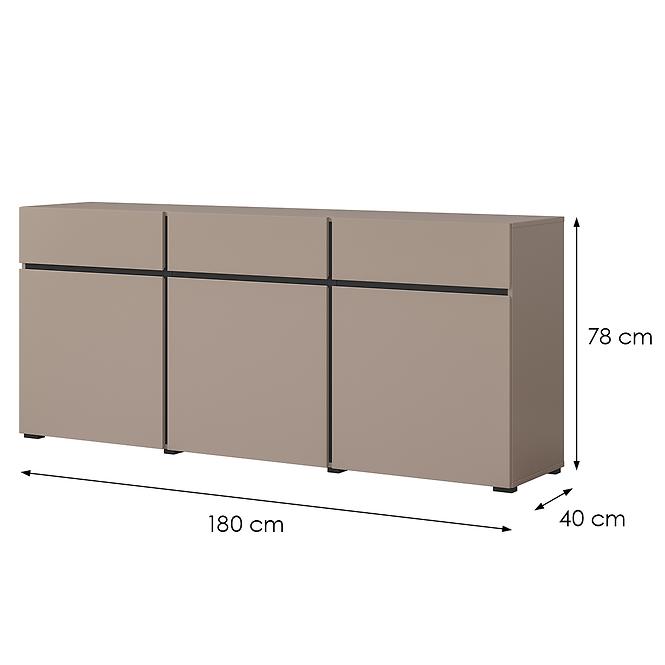 Komód Cross3d3s Congo/Fekete