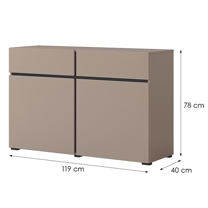 Komód Cross2d2s Congo/Fekete