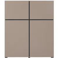 Komód Wysoka Cross 4d Congo/Fekete