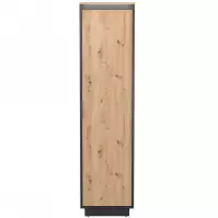 Szekrény 1d  Sierro tölgy Artisan/Fekete