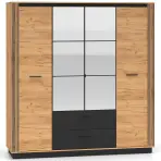 Szekrény Urso 01 tölgy Craft Aranysárga/Fekete