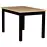 Asztal St-30 120x80 Wotan /Fekete