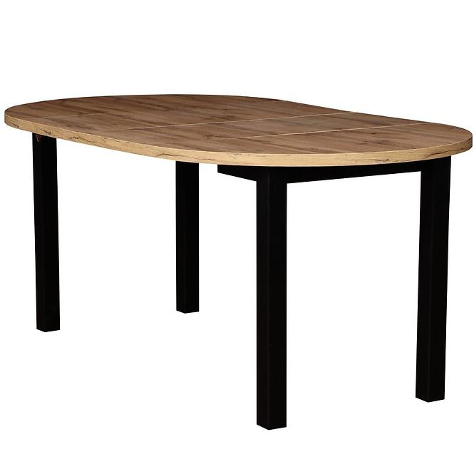 Asztal St-55 100+2x40 Wotan/Fekete