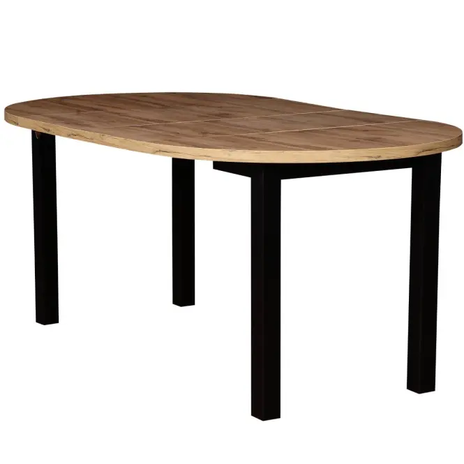 Asztal St-55 100+2x40 Wotan/Fekete,2